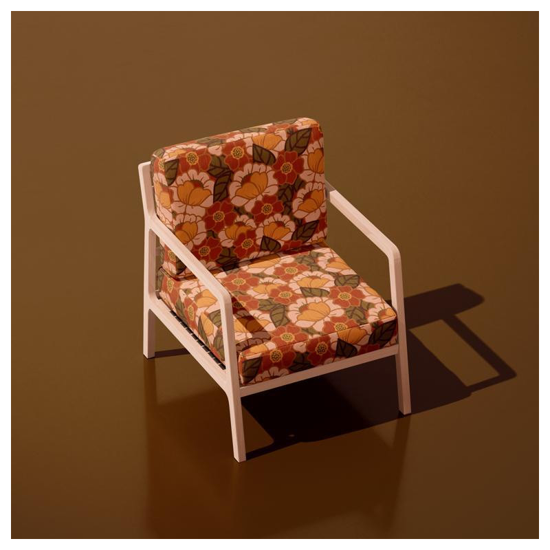 Printed Half Panama CLEMONE Orange / Peach